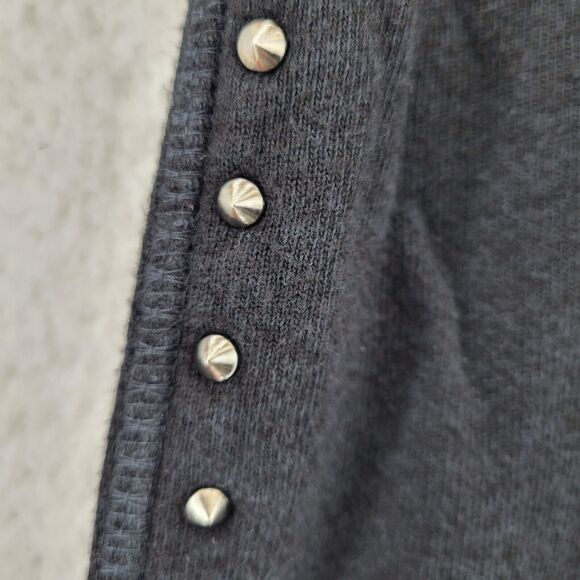 N: Philanthropy Size XS Women's Studded Jogger Pants Black Fleece - Picture 13 of 15